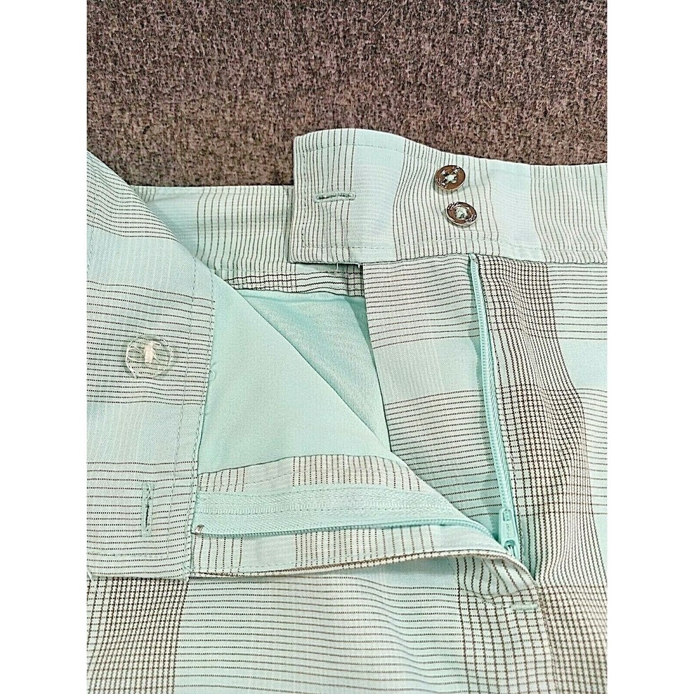 Izod XFG Cool FX Tennis Skirt Skort Mint Green Geometric Design Womens Size 14 - Picture 3 of 6